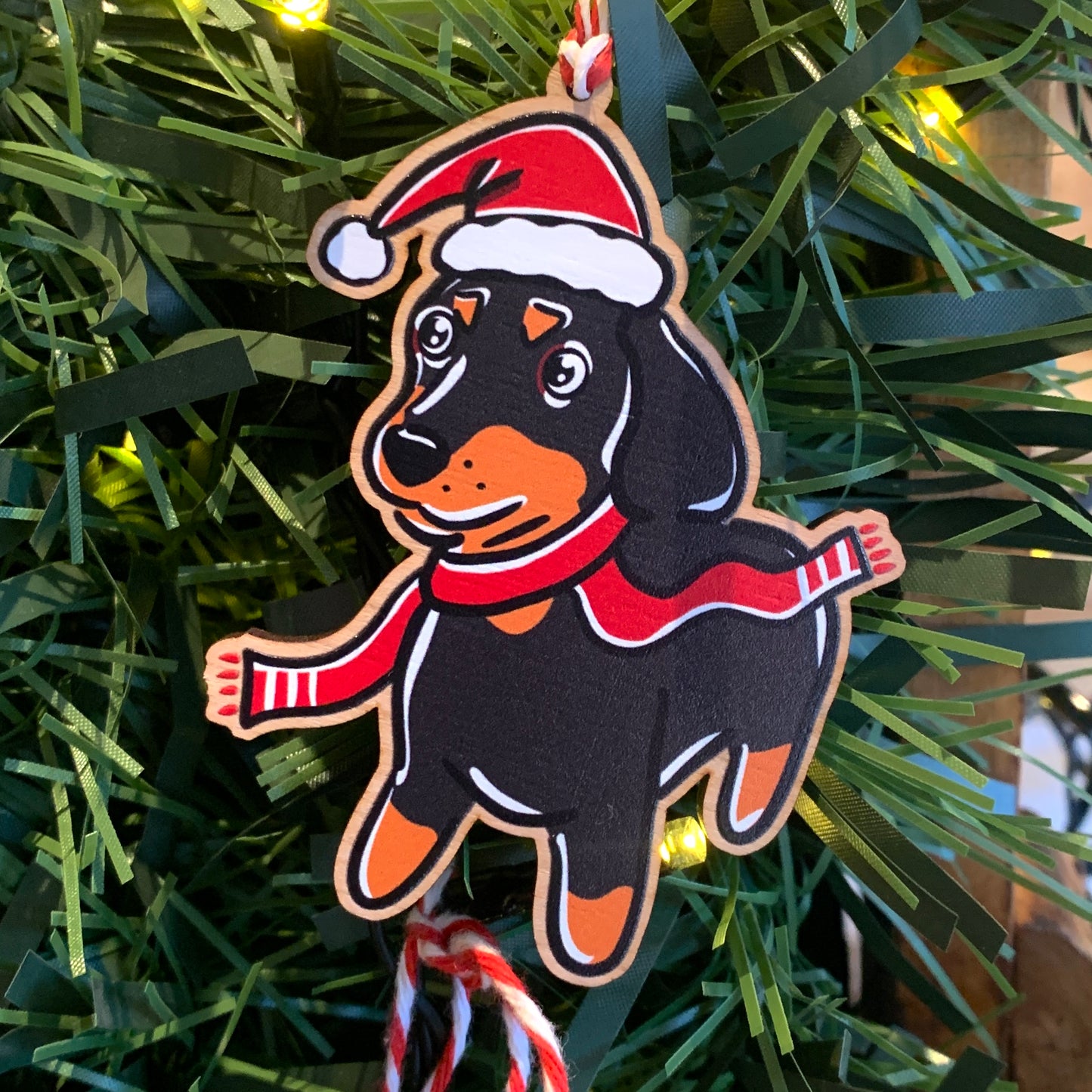 Christmas Dachshund Ornament