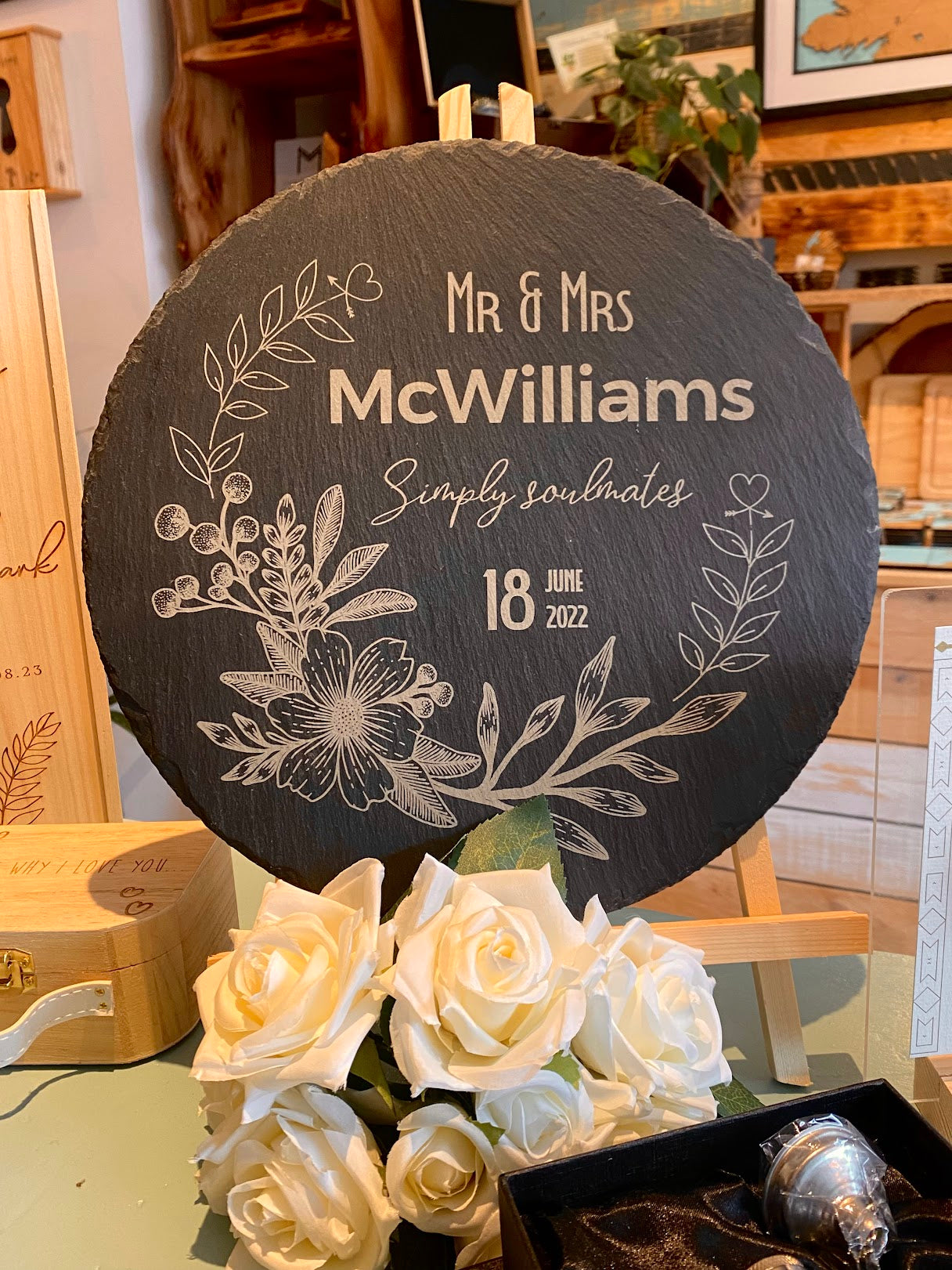 Slate Wedding Sign