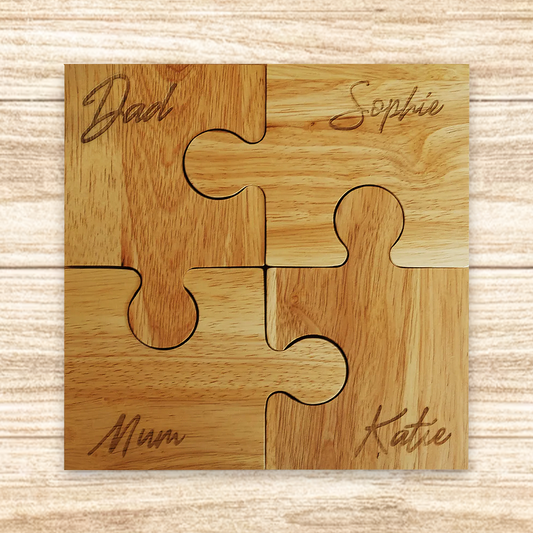 Personalised Puzzle Coasters - Set of 4