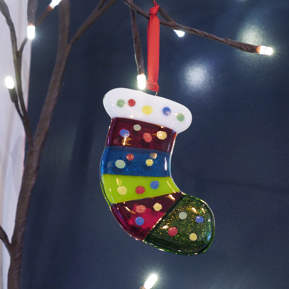 Stocking Glass Bauble