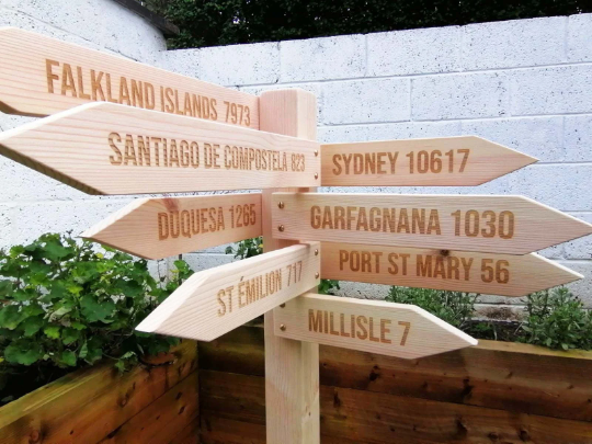 Large signpost