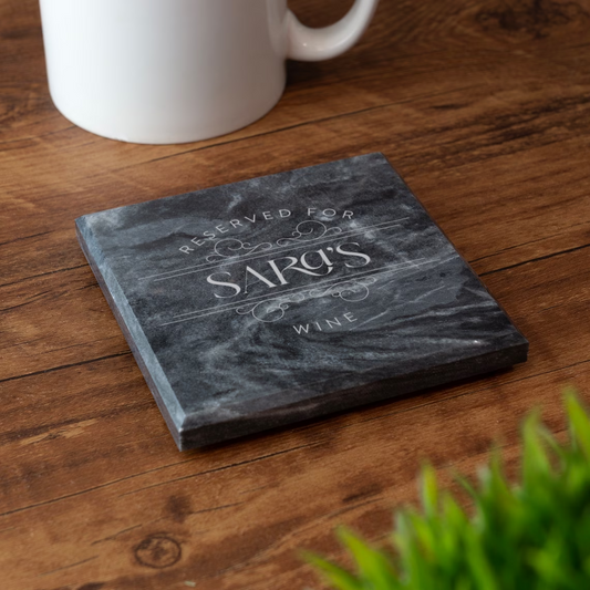 Personalised Marble Coaster -Square