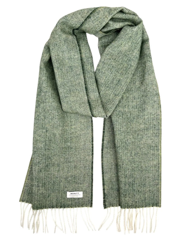 Lambswool Spotted Green Scarf