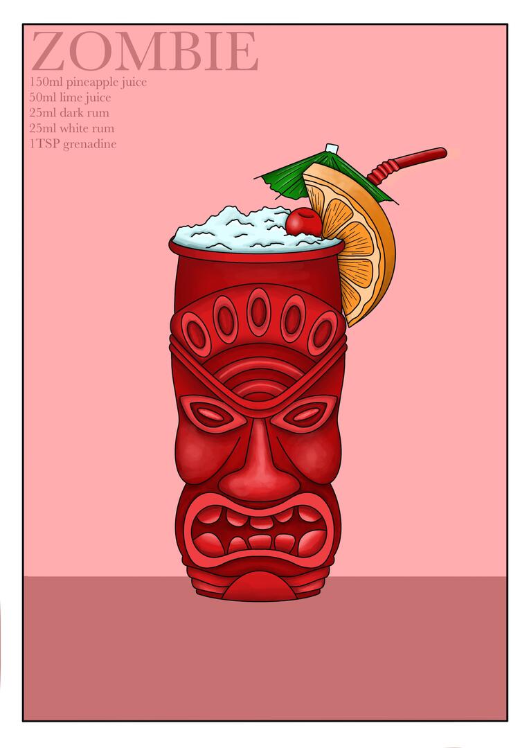 Cocktail A5 Print