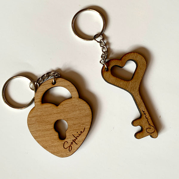 Key and Lock Keyrings