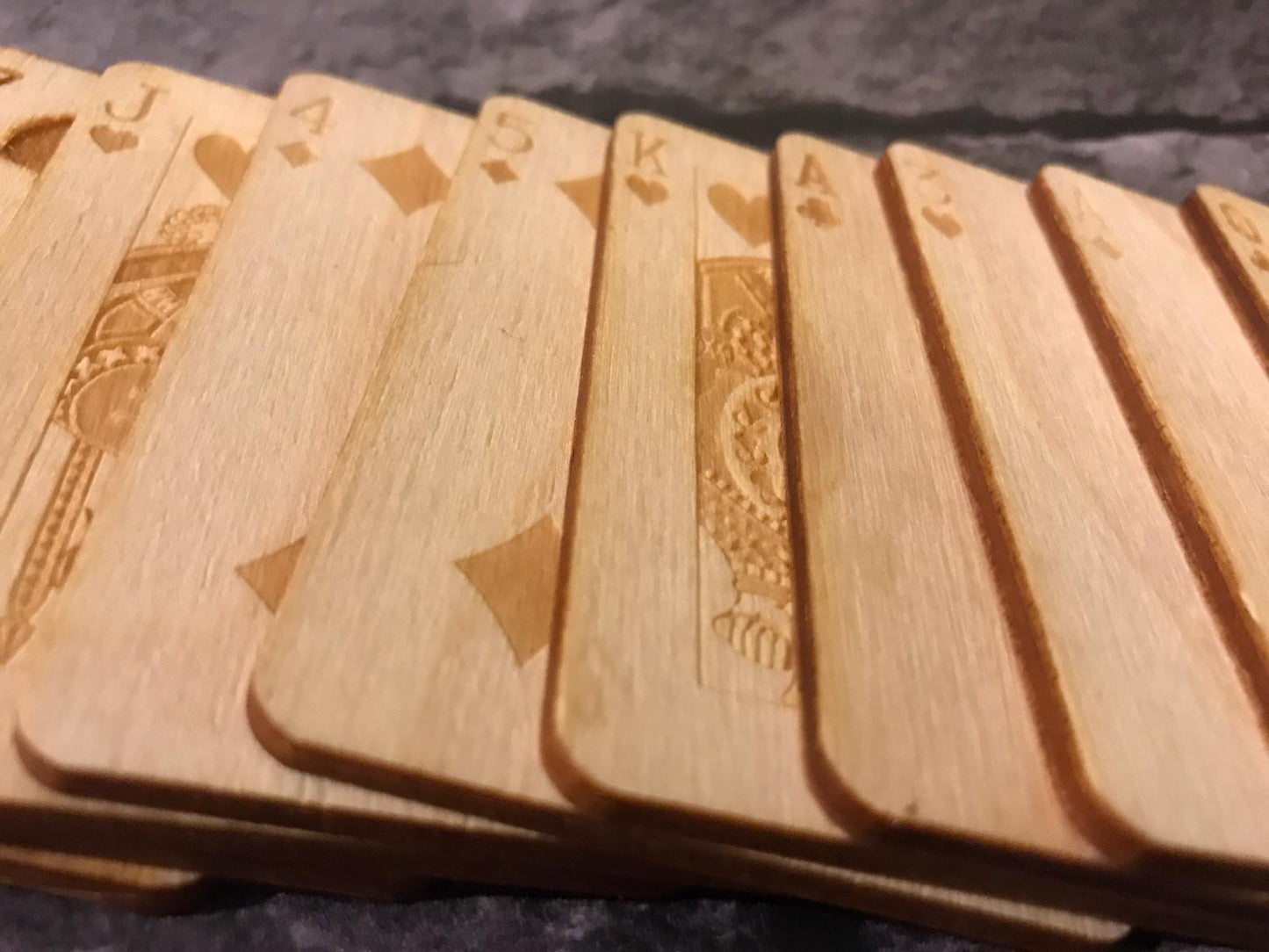 Wooden Playing Card Deck