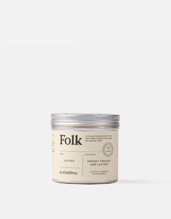 Folk Tin Candle Gather