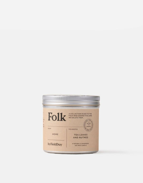 Folk Tin Candle Home