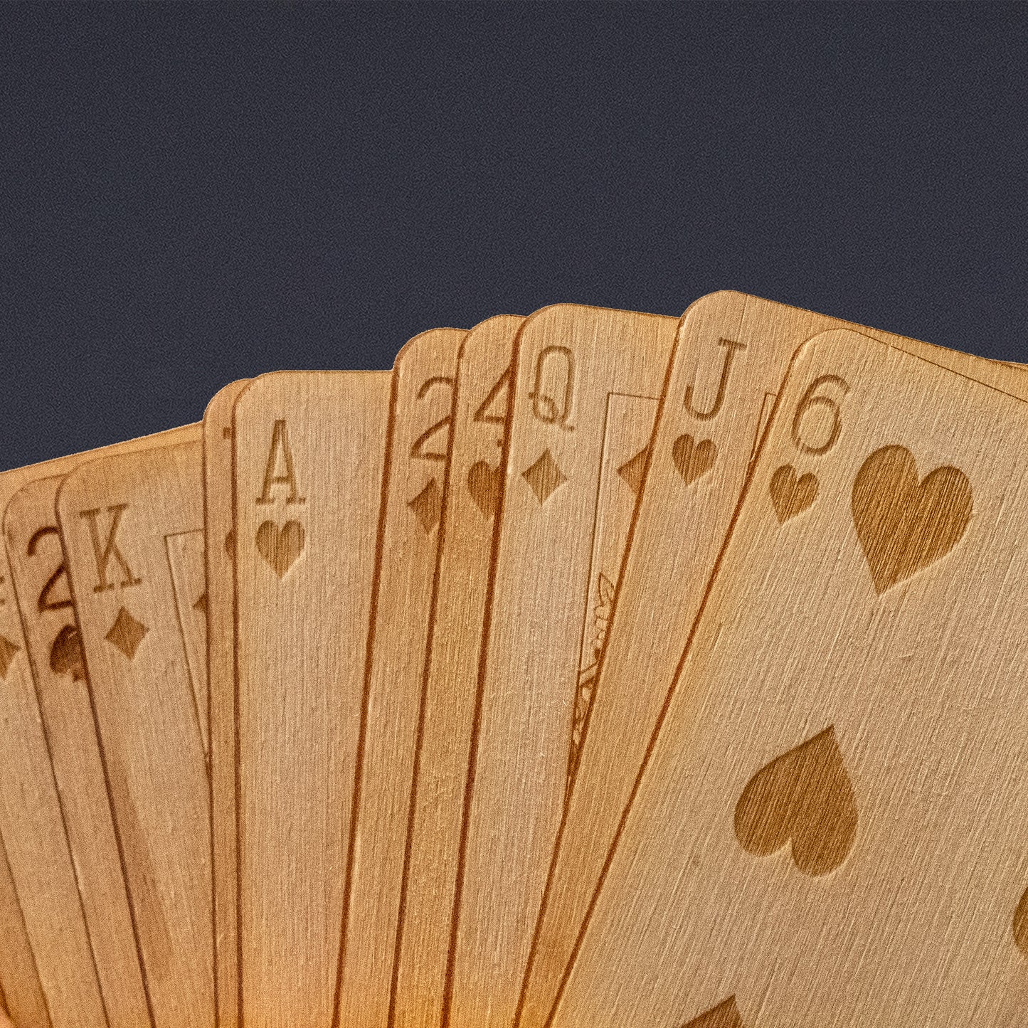 Wooden Playing Card Deck