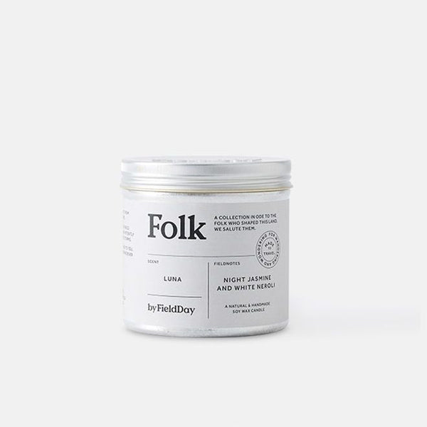 Folk Tin Candle Luna